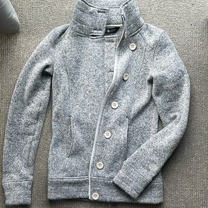 North Face Fleece Jacket Grey Size Small